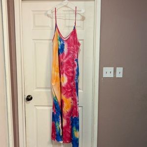 Tie dye maxi sun dress